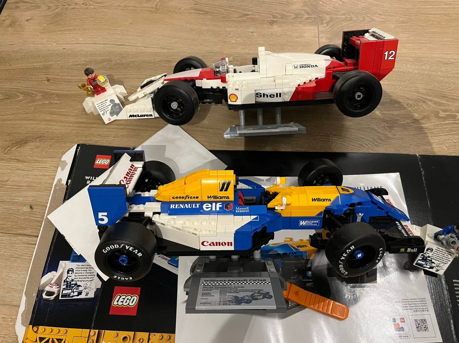 Lego 10330 mcLaren en 10353 Williams Racing., Lego, Compleet, Ophalen of Verzenden, Zo goed als nieuw