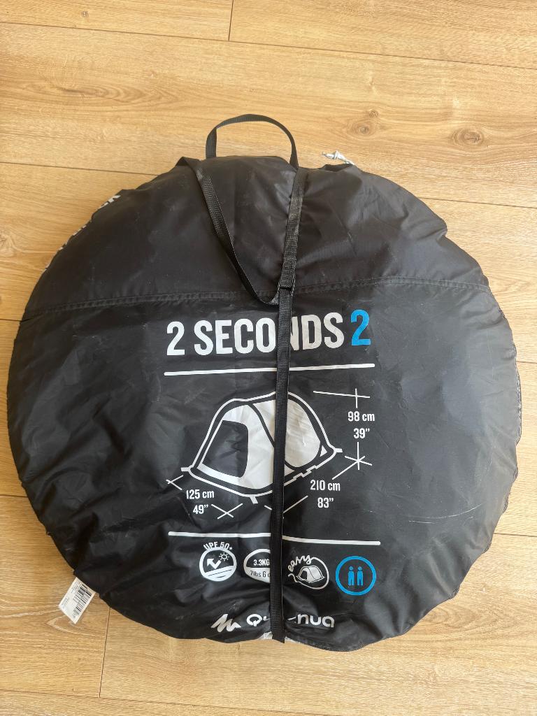 Quechua Easy 2 Seconds tent, 2 persoons, Caravans en Kamperen, Tenten, Ophalen, Zo goed als nieuw, Tot en met 2