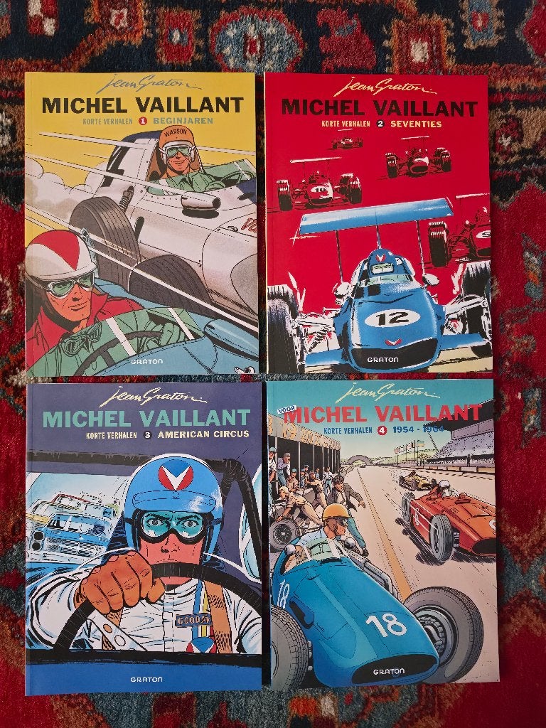 Michel Vaillant, korte verhalen deel 1 t/m 4. sc., Jean Graton, Nieuw, Ophalen of Verzenden, Meerdere stripboeken