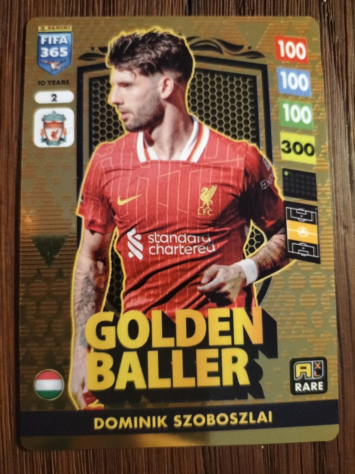 FIFA 365 Adrenalyn XL 2025 Golden Baller Dominik Szoboszlai, Ophalen of Verzenden, Zo goed als nieuw, Buitenlandse clubs, Spelerskaart