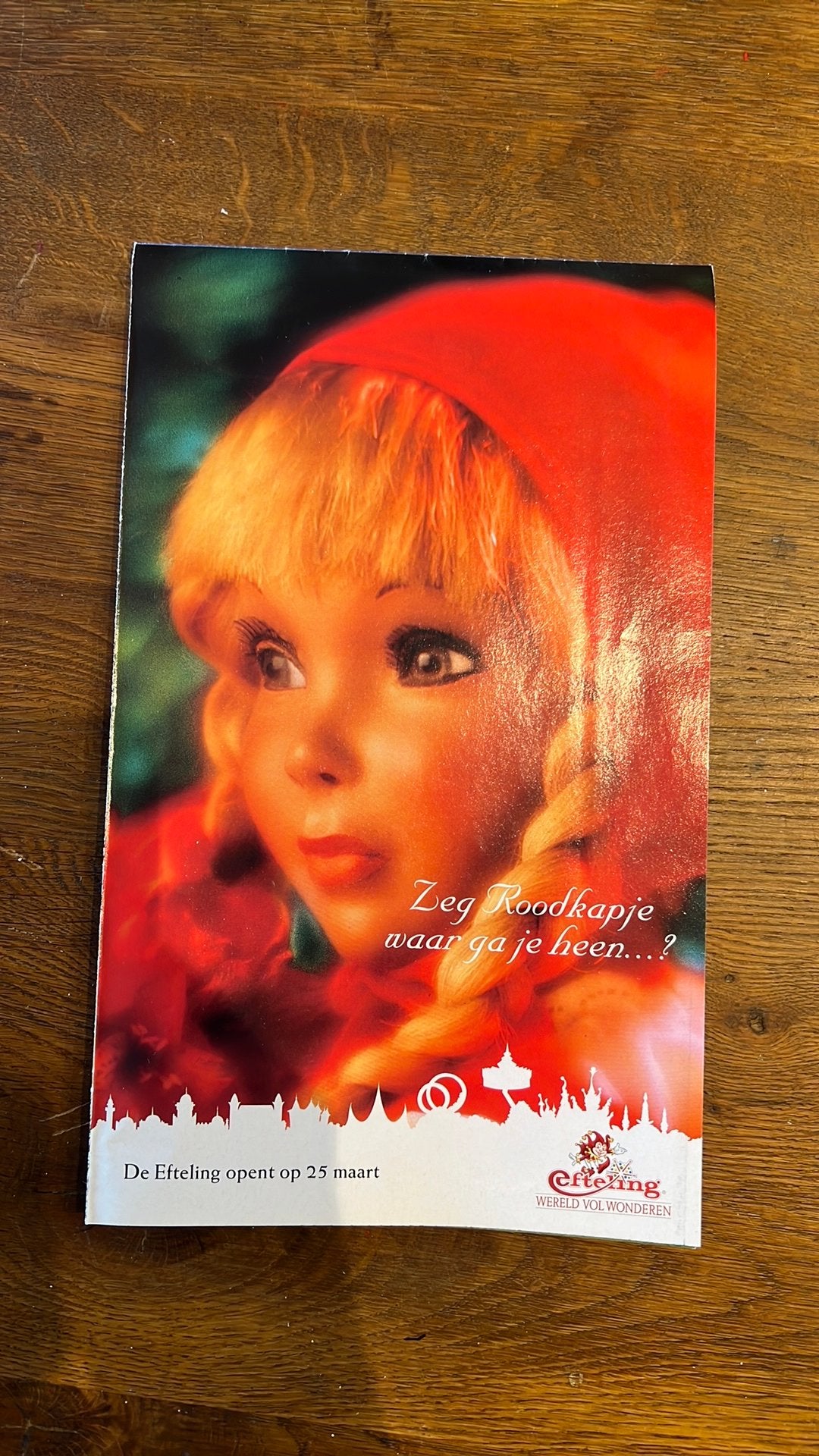 Ongebruikte Brochure Efteling 200 jaar Hans Christian Anders, Ophalen of Verzenden, Zo goed als nieuw, Overige typen