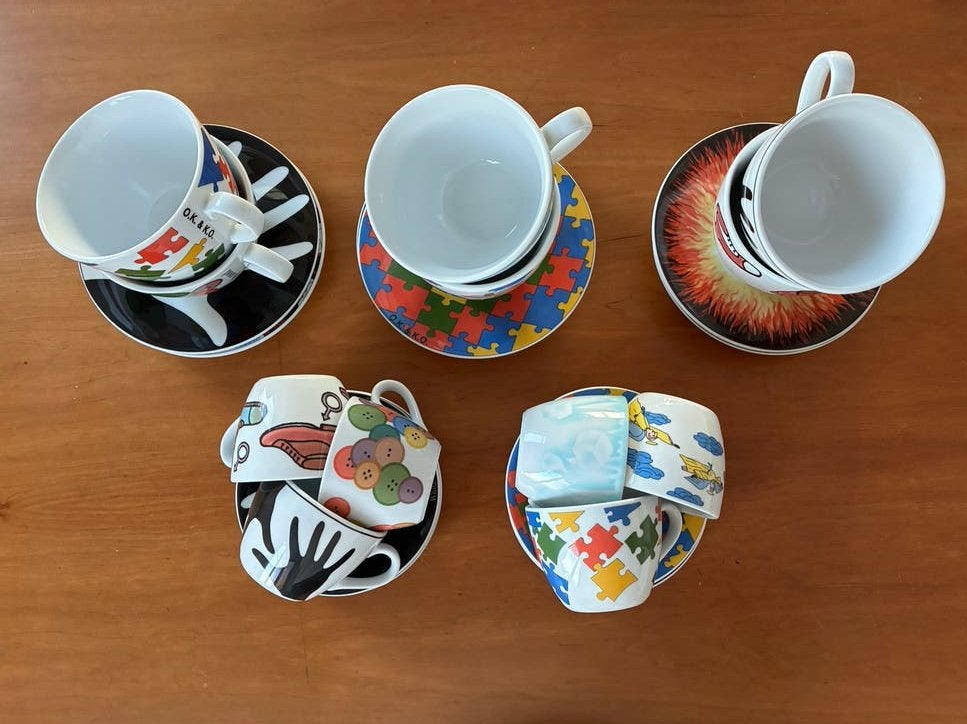 Bagels & Beans Eschenbach servies - 6 koffiekop & 6 soepkom, Huis en Inrichting, Keuken | Servies, Ophalen, Overige merken, Zo goed als nieuw