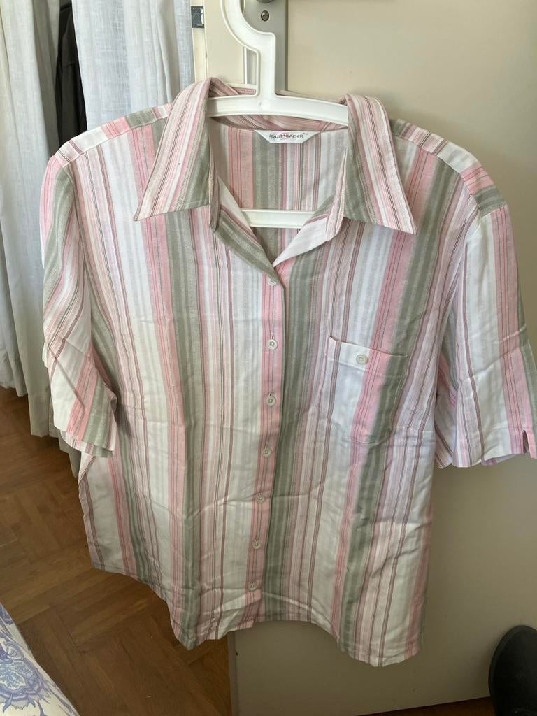 Gestreept blousje Karlsbader maat 48, Ophalen of Verzenden, Zo goed als nieuw, Maat 46/48 (XL) of groter, Roze