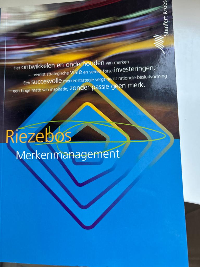 R. Riezebos - Merkenmanagement, R. Riezebos, Ophalen of Verzenden, Zo goed als nieuw, Nederlands
