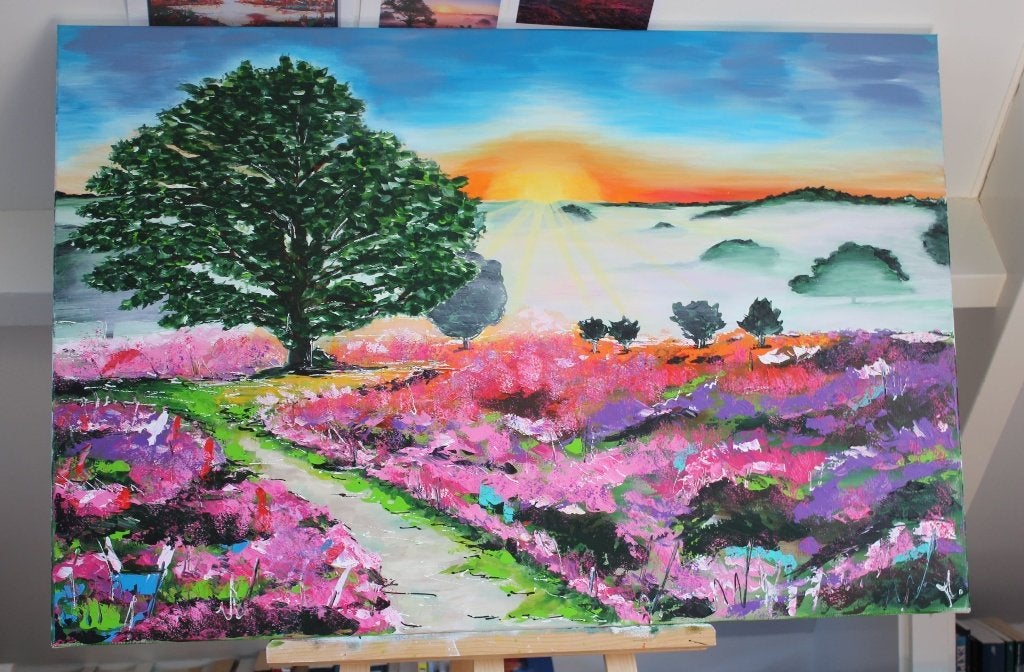 Schilderij Veluwe, Ophalen, Oorspronkelijke maker, Zo goed als nieuw, Schilderij