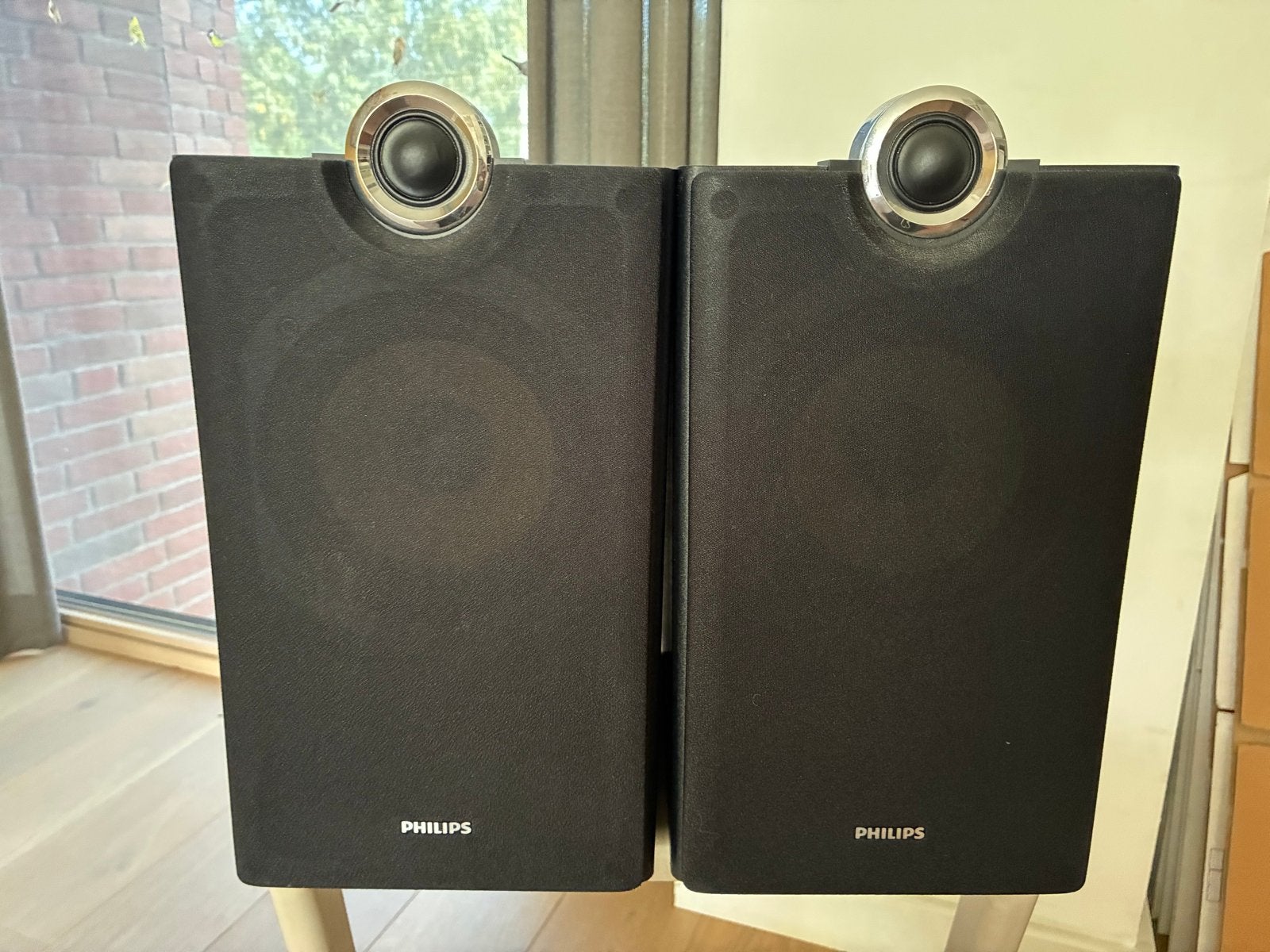 Philips DCD8000 Boekenplank Luidsprekers - Zo goed als nieuw, Ophalen, Philips, Zo goed als nieuw, Basreflex