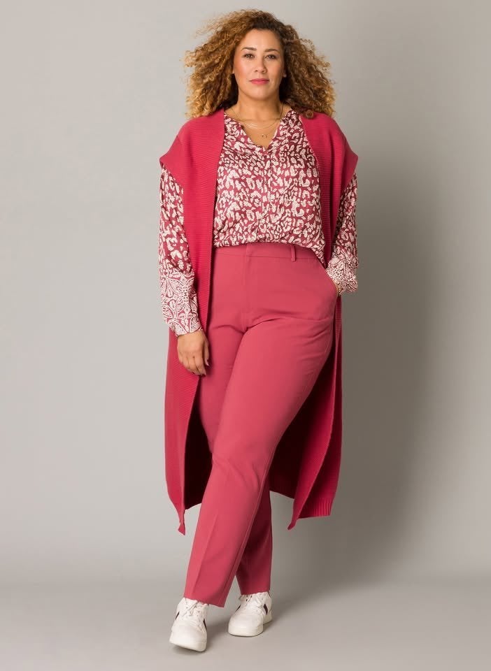 8056 YESTA broek Nellie - maat 1 (48), Verzenden, Roze, Broek of Spijkerbroek, Nieuw