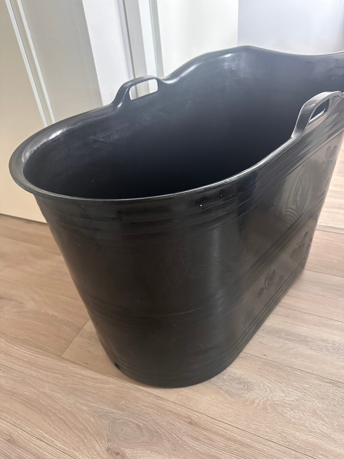 ZGAN Kunstof bad bucket maat L zwart met afvoerslang, Ophalen, Overige typen, 50 tot 100 cm, Zo goed als nieuw