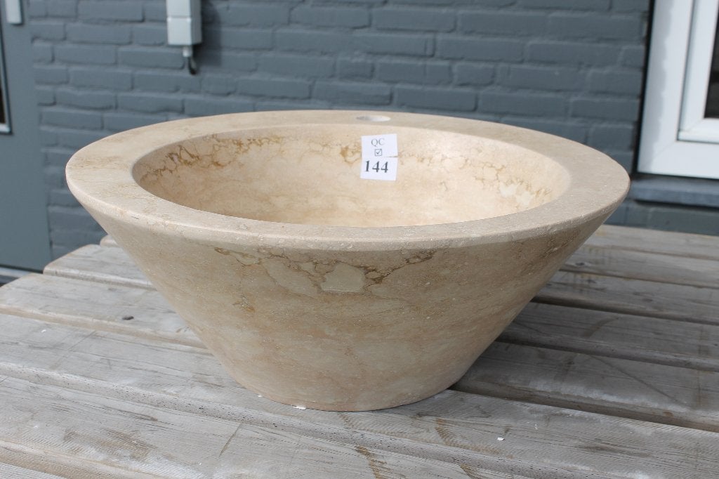 Waskommen Travertin Classic | Ø 41 cm | 5 stuks, Ophalen, Nieuw, Steen, Overige typen