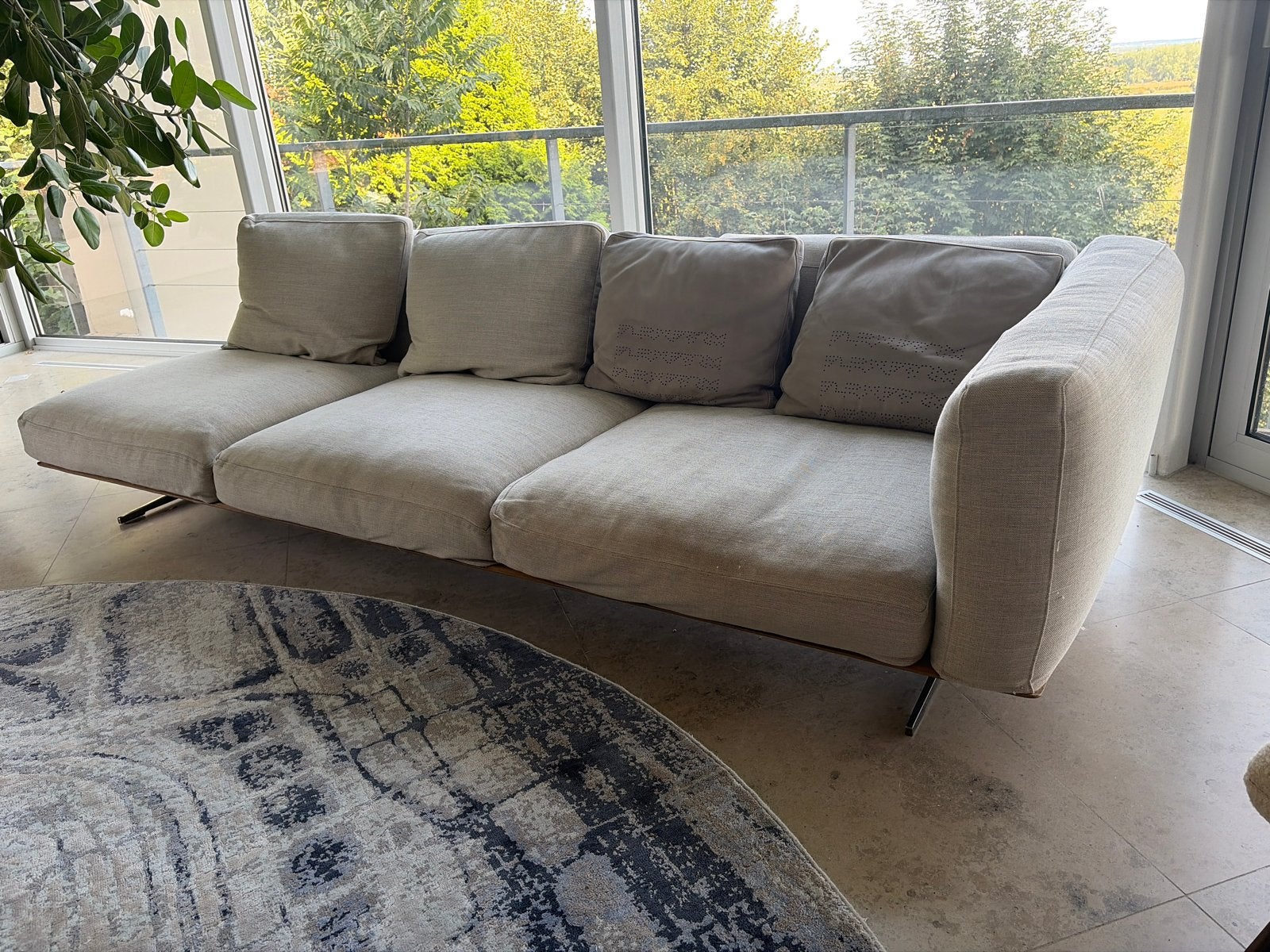 2 Flexform banken - 2.70m lengte, 80cm diep - Zo goed als ni, Huis en Inrichting, Banken | Bankstellen, Ophalen, 250 tot 300 cm