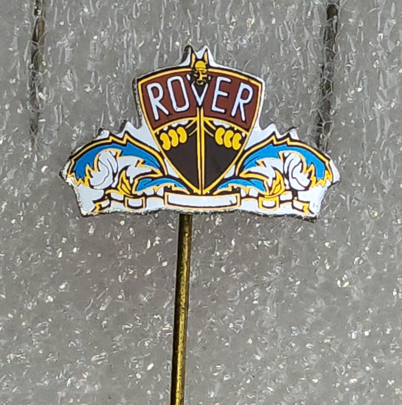 Vintage Rover Speldje - Auto Merk Logo, Ophalen of Verzenden, Gebruikt, Overige onderwerpen, Speldje of Pin