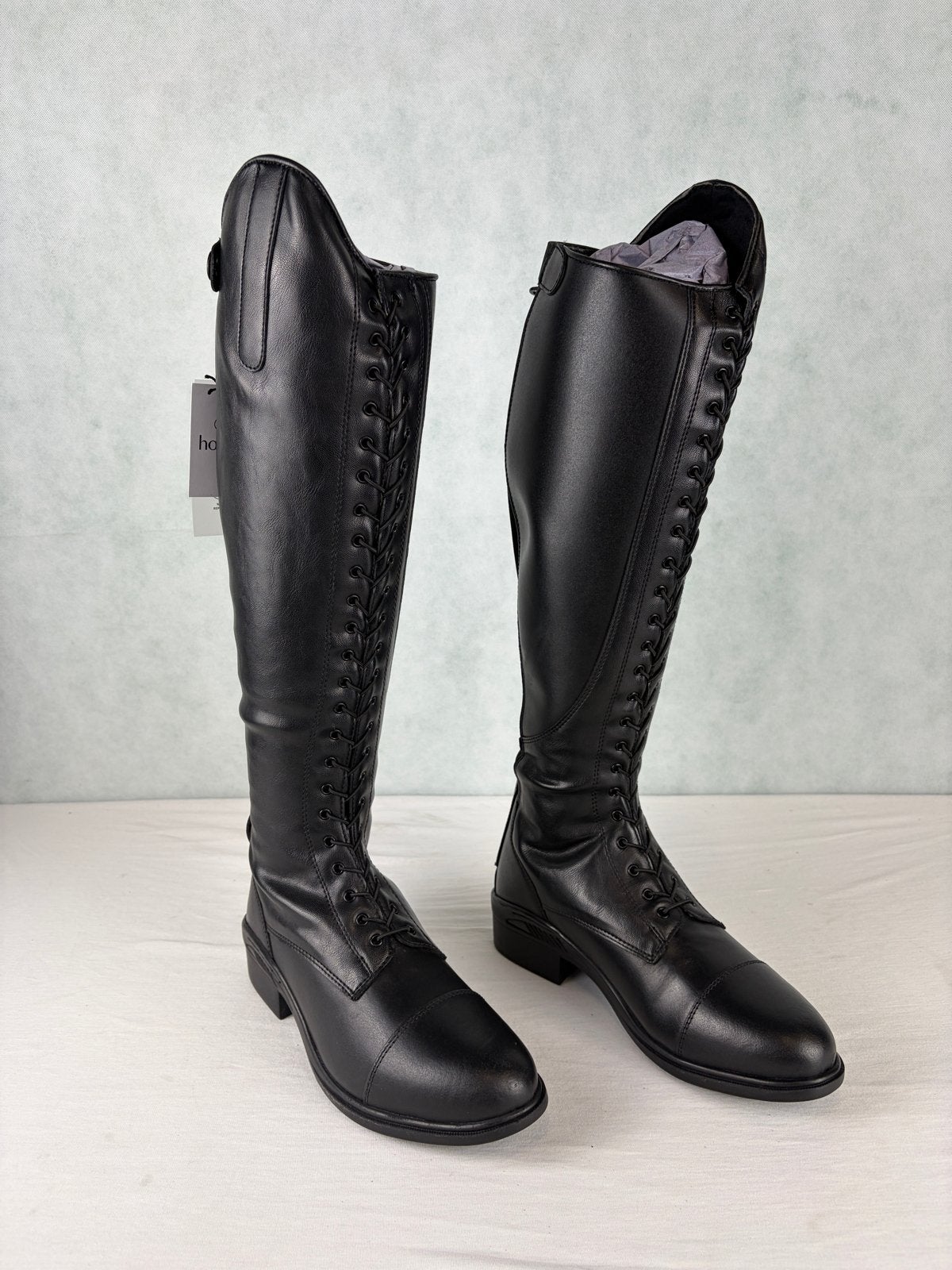 Horze Lace-Up Rijlaarzen Dames Zwart Maat 39, Horze International GmbH, Dressuur, Info@horze.com, Nieuw
