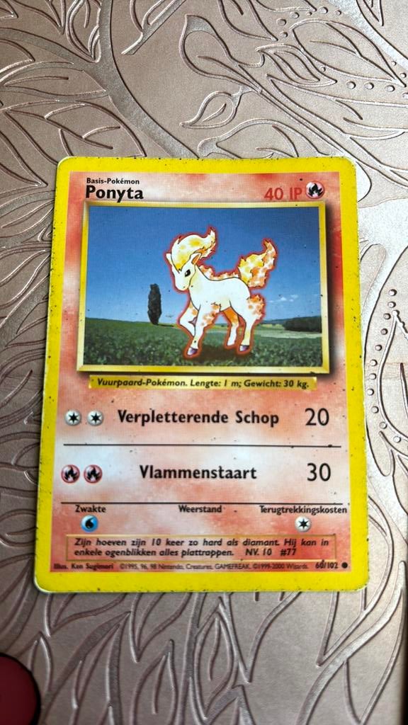 Pokemonkaart Ponyta (NL), Ophalen of Verzenden, Zo goed als nieuw