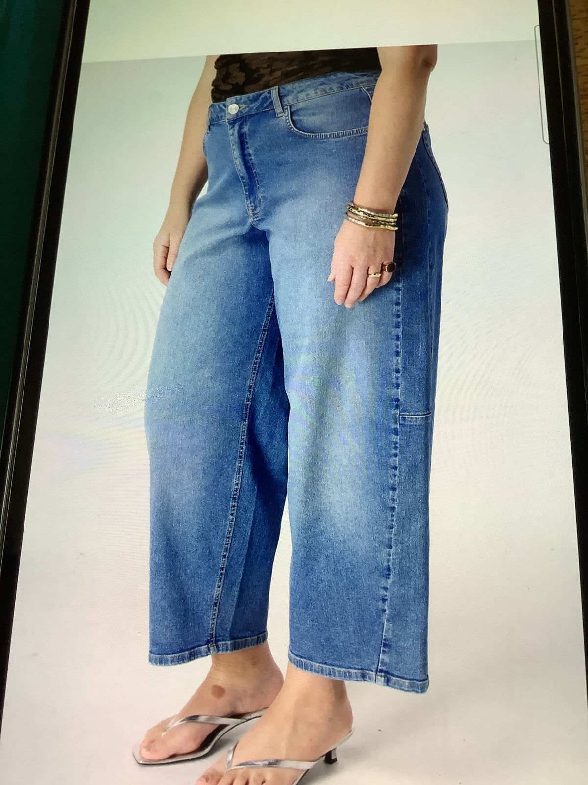 Hot hot wide leg ms mode maat 54, Kleding | Dames, Ophalen of Verzenden, Nieuw, Broek of Spijkerbroek