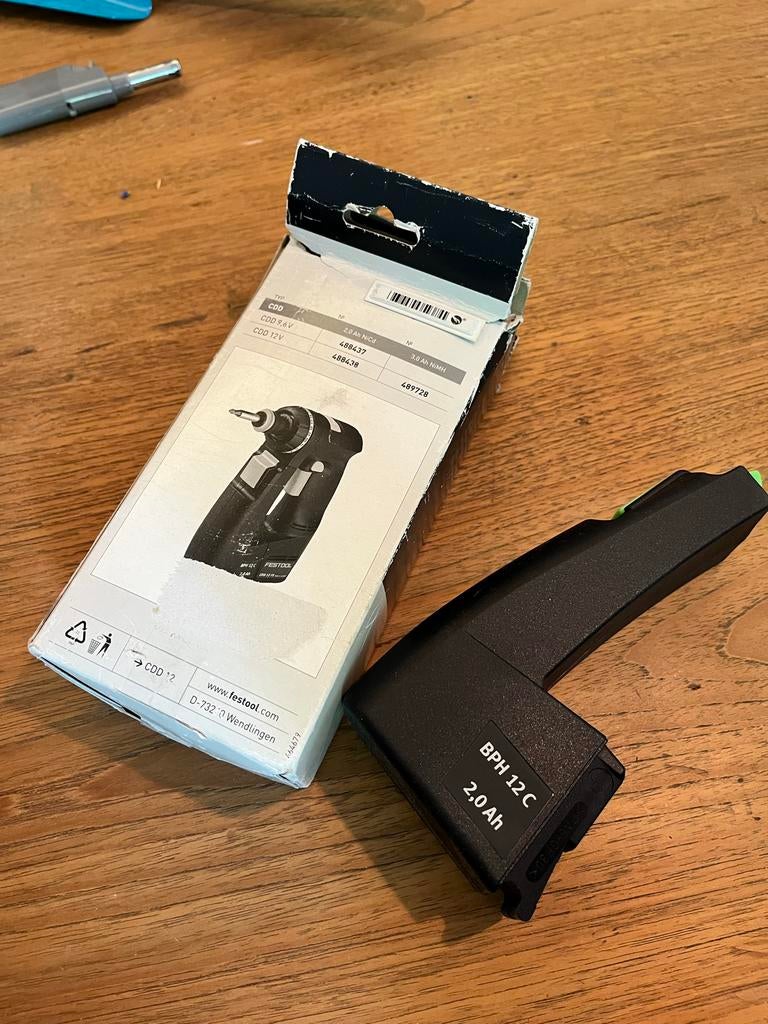 Festool BPH 12 C Accu 2,0 Ah voor Boormachine, Ophalen of Verzenden, Zo goed als nieuw, Overige typen