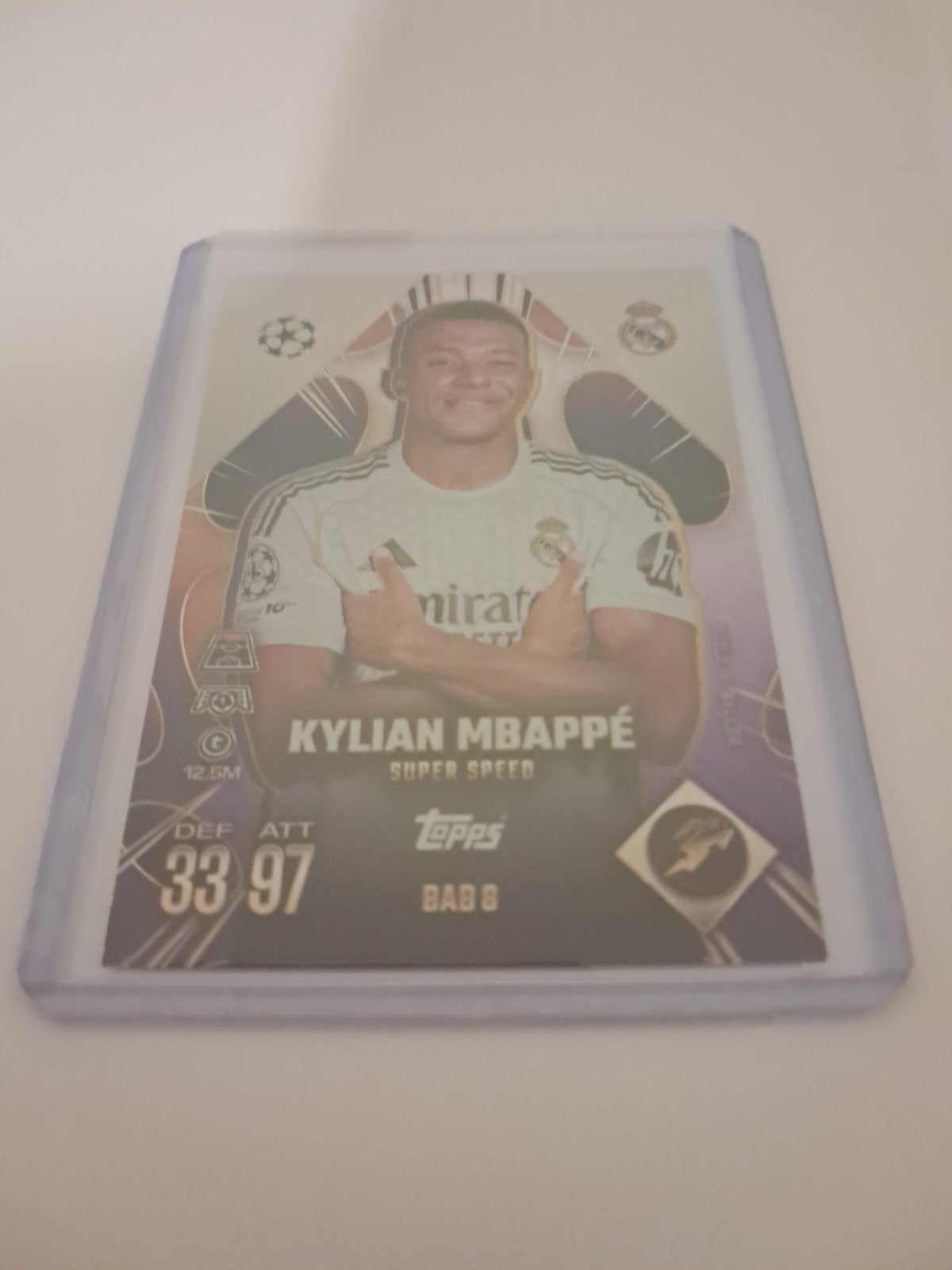 Kylian Mbappé Topps Super Speed Spelerskaart, Ophalen of Verzenden, Zo goed als nieuw, Buitenlandse clubs, Spelerskaart