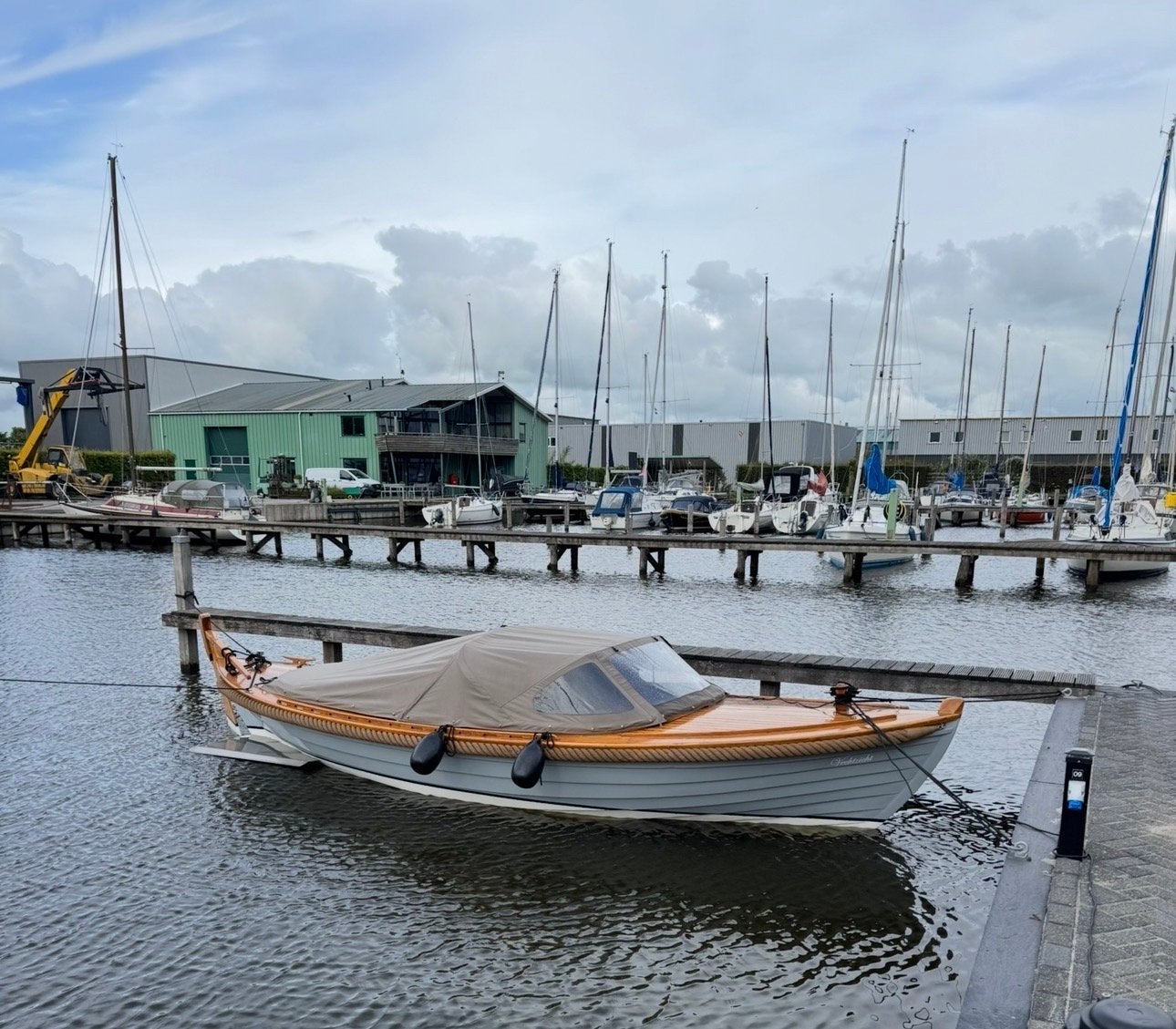 Prachtige klassieke sloep, perfect voor dagtochten, Watersport en Boten, Motorboten en Motorjachten, Ophalen, Gebruikt, Afdekzeil