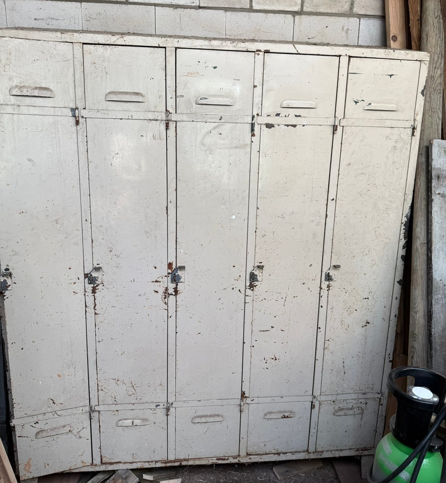 Retro lockerkast 5 deurs, Ophalen, Gebruikt