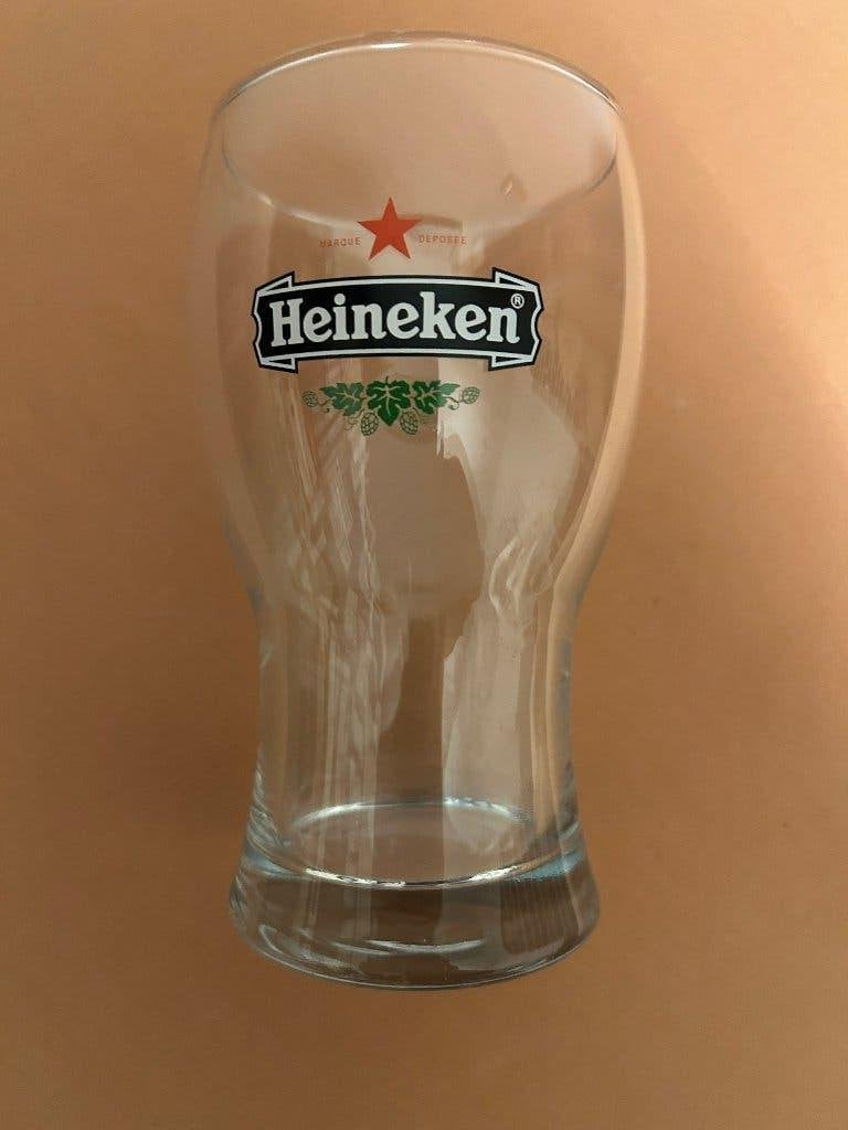 2 Heineken glazen halve liter, Verzamelen, Biermerken, Ophalen, Nieuw, Glas of Glazen, Heineken