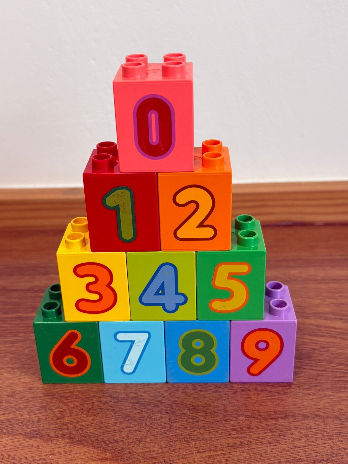 Duplo 2x2 nop hoog blok getallen 1, Ophalen of Verzenden, Zo goed als nieuw, Complete set, Duplo