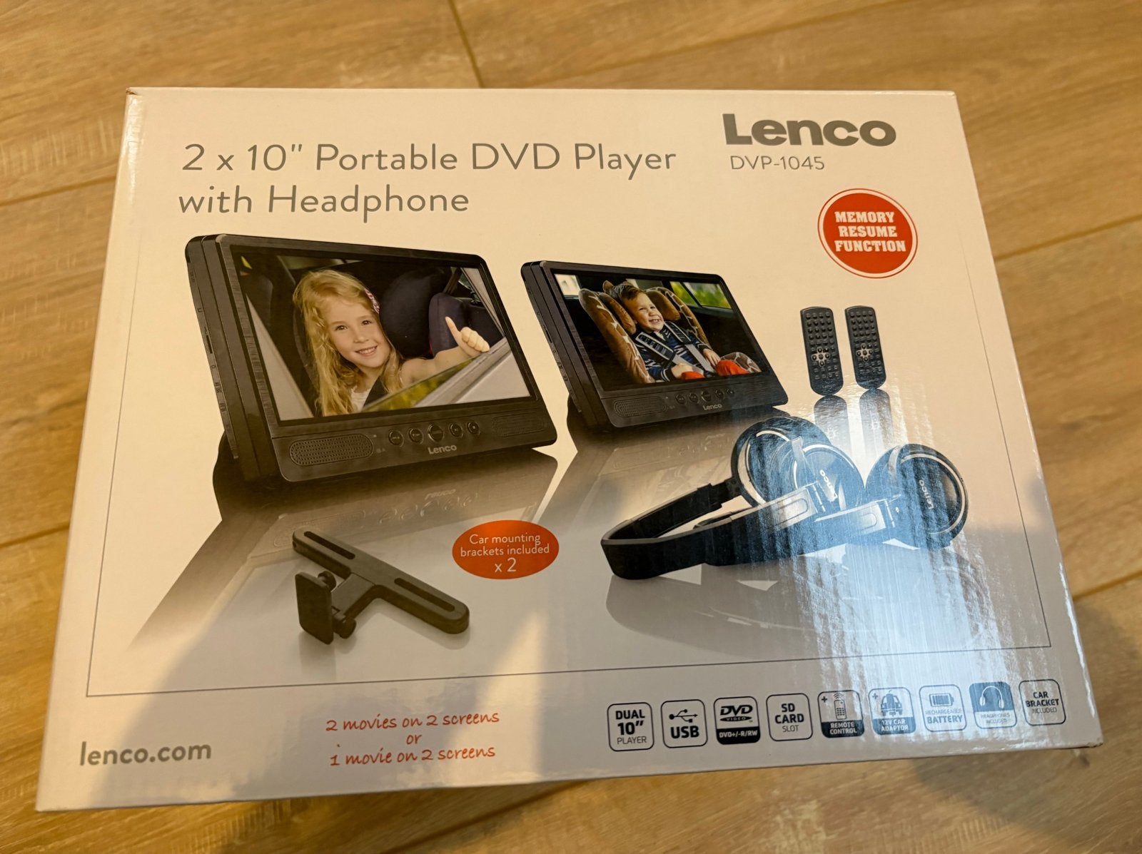 Lenco DVP-1045 Draagbare DVD Speler - Afstandsbediening ontb, Ophalen, Gebruikt, Dvd-speler, Draagbaar