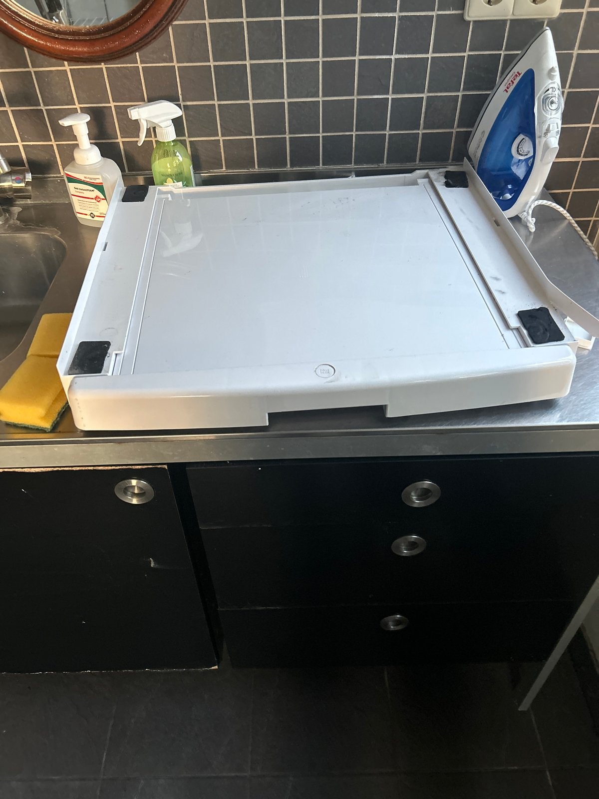 Wasmachine en droger opzetstuk, Witgoed en Apparatuur, Wasdrogers, Ophalen, Gebruikt