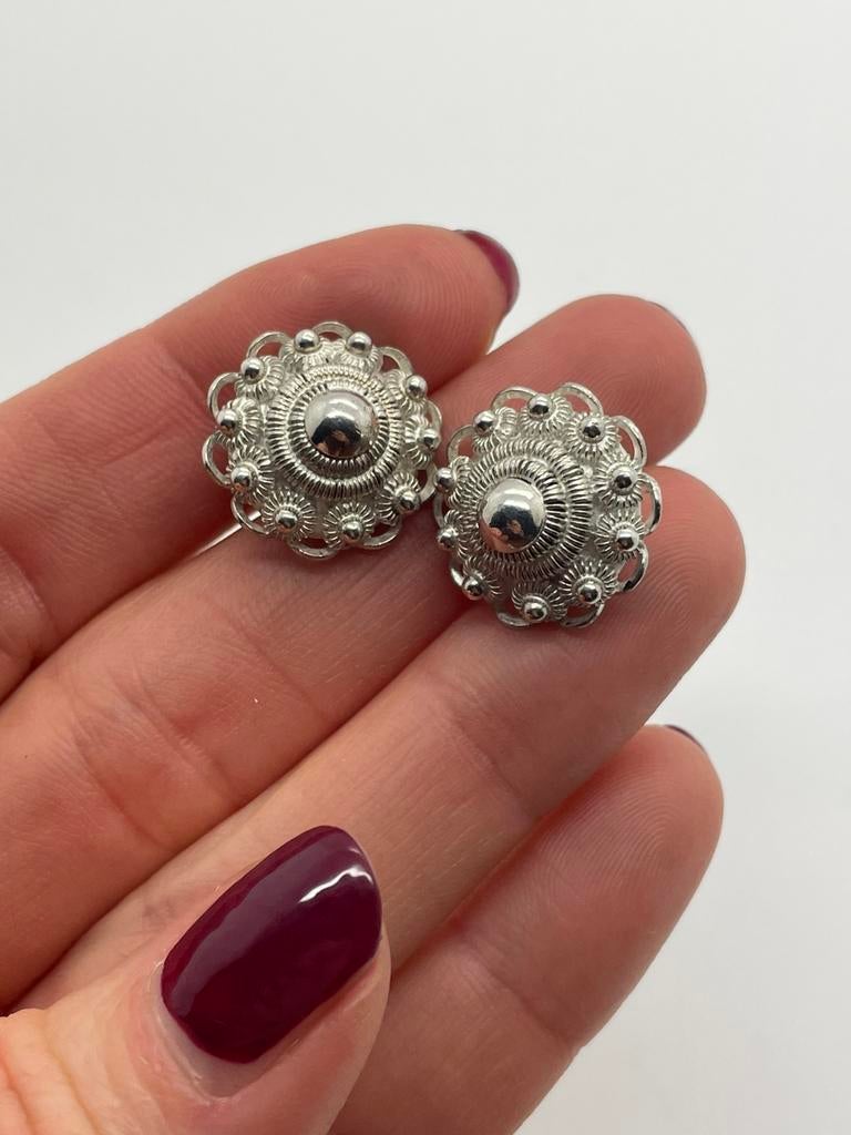 C686 Prachtige zilveren manchetknopen Zeeuwse knoop, Ophalen of Verzenden, Zilver, Ring