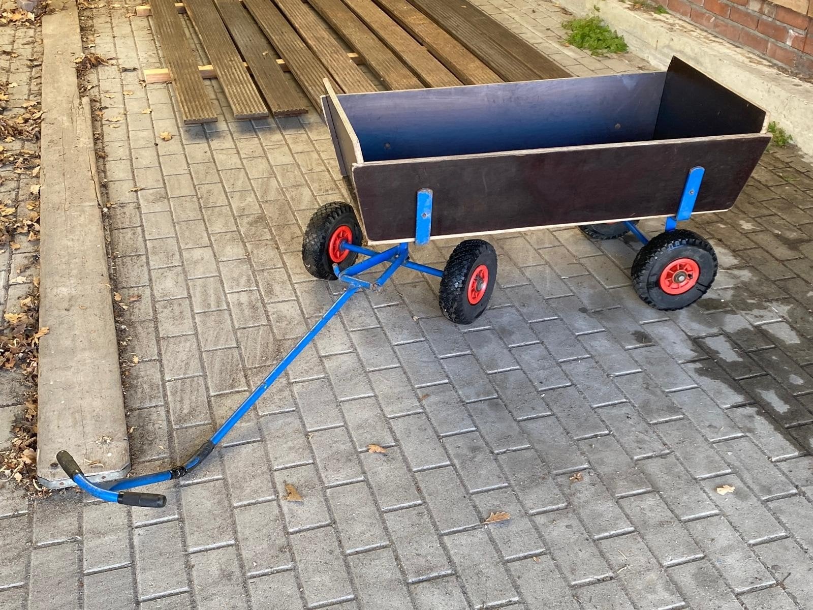 Gebruikte eenvoudig demontabele Berg bolderkar, Ophalen, Gebruikt