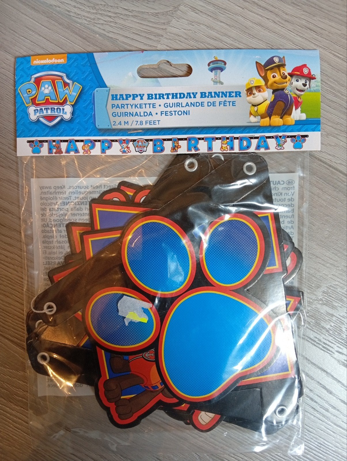 Paw patrol slinger, Hobby en Vrije tijd, Feestartikelen, Ophalen of Verzenden, Nieuw, Versiering, Verjaardag
