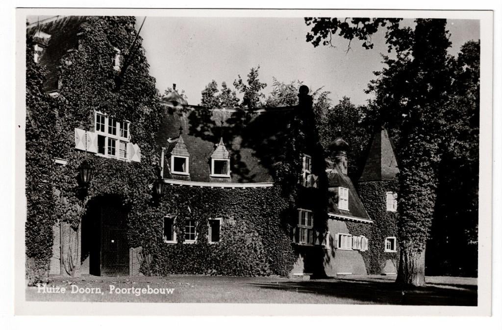 Doorn 1950. Huizen Doorn. Poortgebouw., Ophalen of Verzenden, 1940 tot 1960, Gelopen, Utrecht