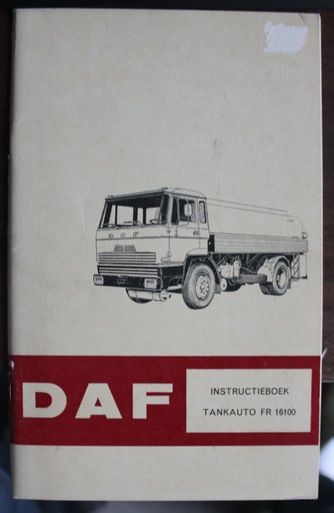 Daf tankauto instructieboekje FR 16100, Verzenden
