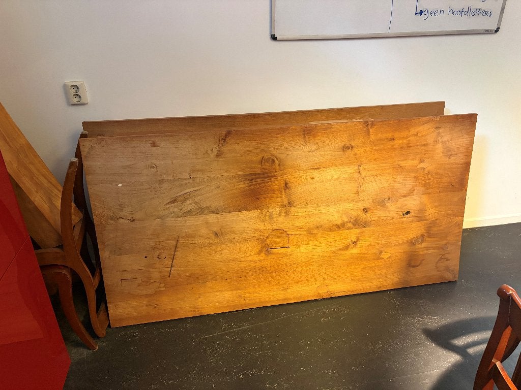 GRATIS vintage tafel van massief hout, Huis en Inrichting, Tafels | Eettafels, Ophalen, Gebruikt, 50 tot 100 cm, Vintage, massief hout