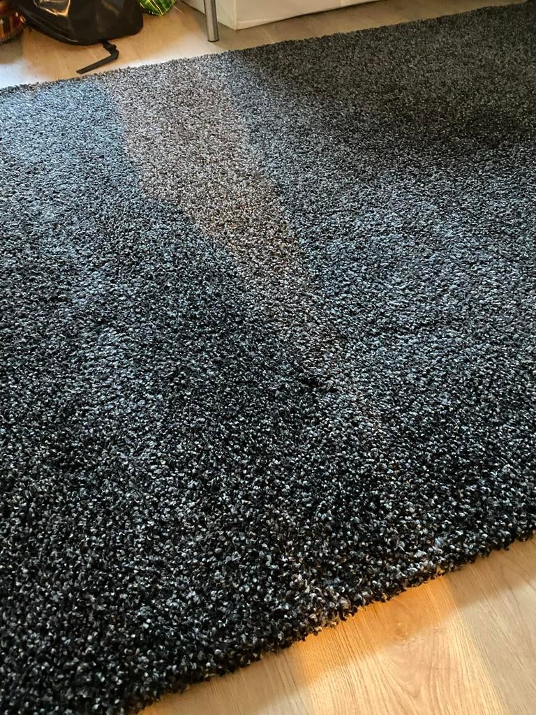 2 x Ikea Alhede hoogpolig stevig vloerkleed, goede staat, Overige materialen, 100 tot 150 cm, Ophalen of Verzenden, Zo goed als nieuw