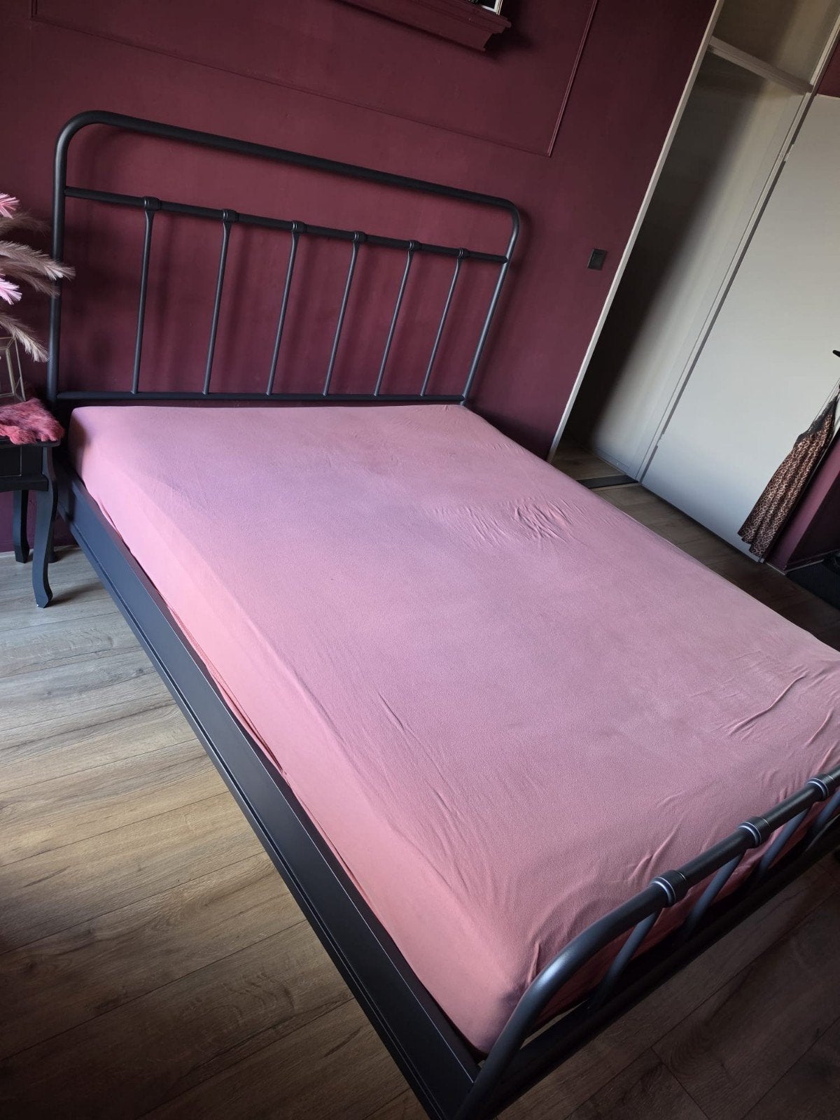 spijlen bed, Ophalen, Zwart, Romantisch, Tweepersoons