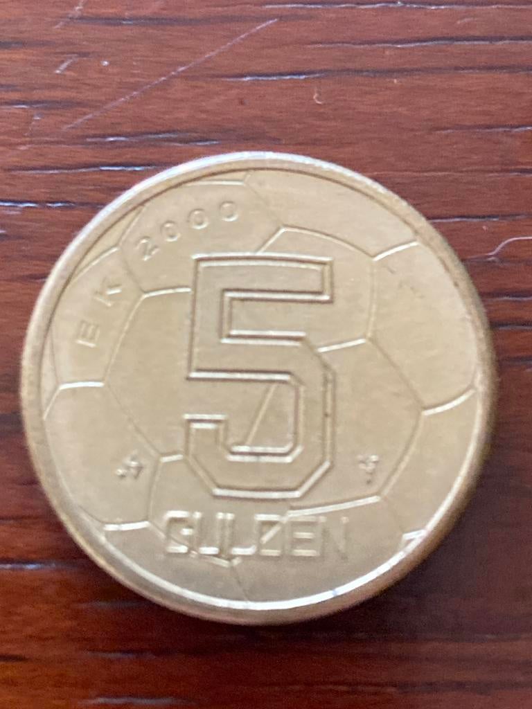 5 Gulden EK 2000 munt Koningin Beatrix, Ophalen of Verzenden, Koningin Beatrix, 5 gulden, Losse munt