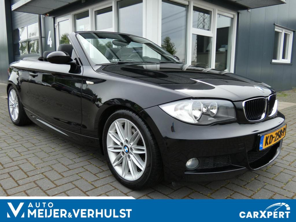 BMW 1-serie Cabrio 118I Executive | M-Sport | NAVI | LEDER |, Auto's, 1-Serie, Euro 5, Zwart, Cabriolet