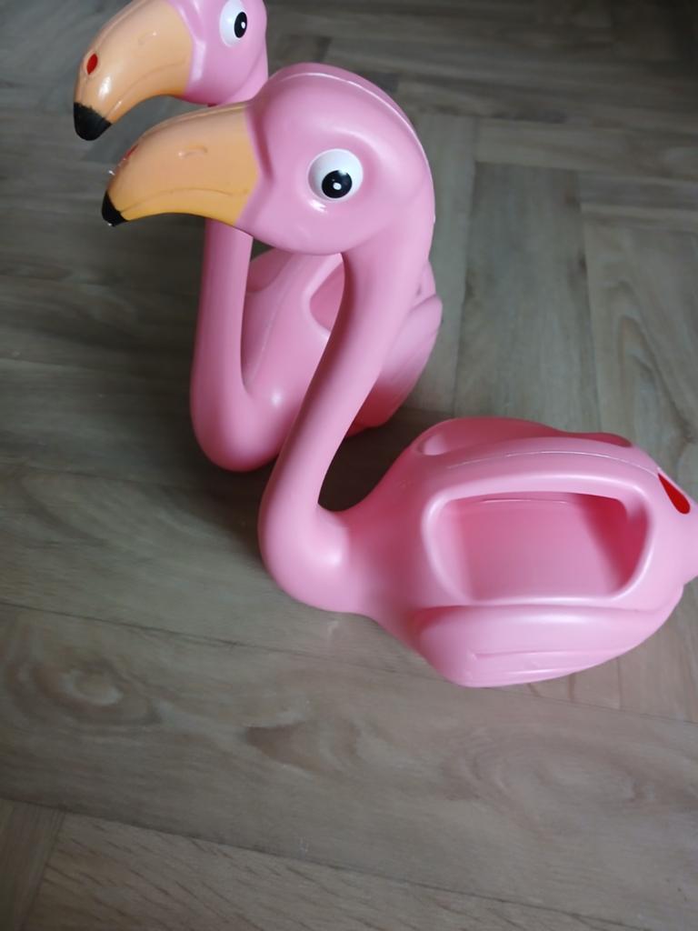 Roze Flamingo Gieter - 2 stuks - 1.5L, Ophalen of Verzenden, Zo goed als nieuw, Kunststof