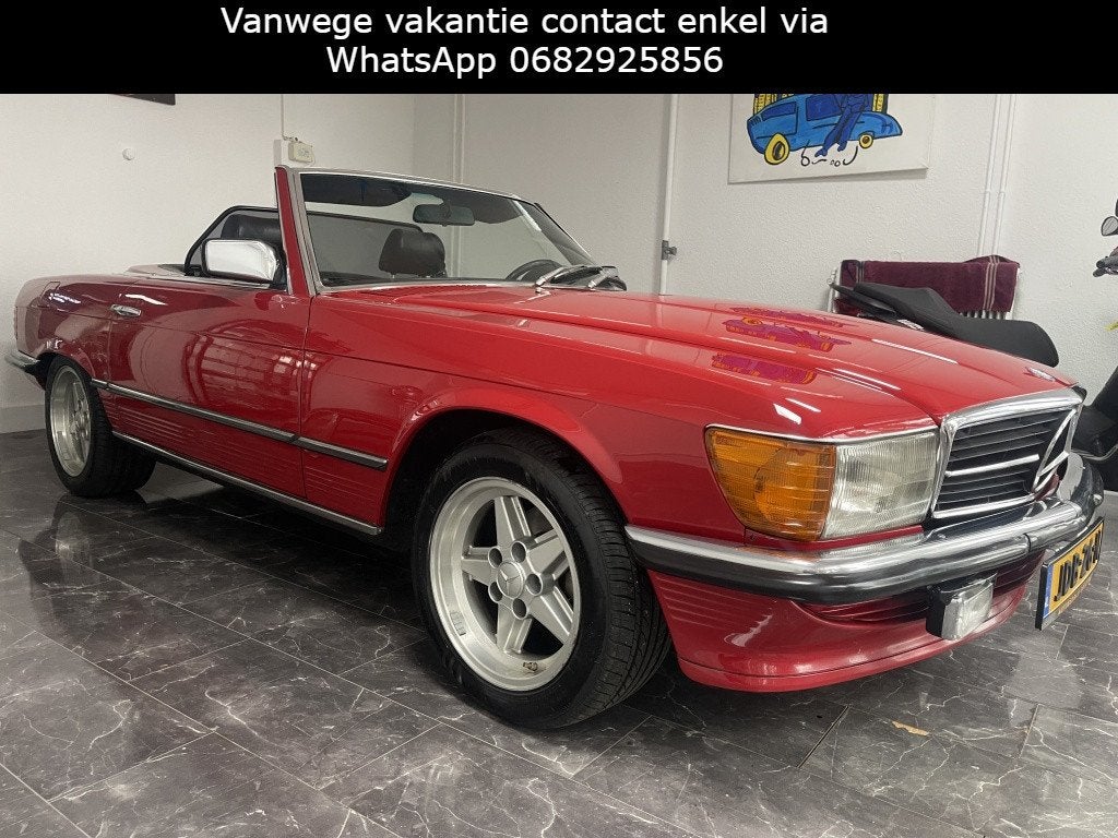 Mercedes-Benz SL-Klasse 280 SL (bj 1979, automaat), Auto's, Mercedes-Benz, Automaat, Gebruikt, Zwart, Cabriolet