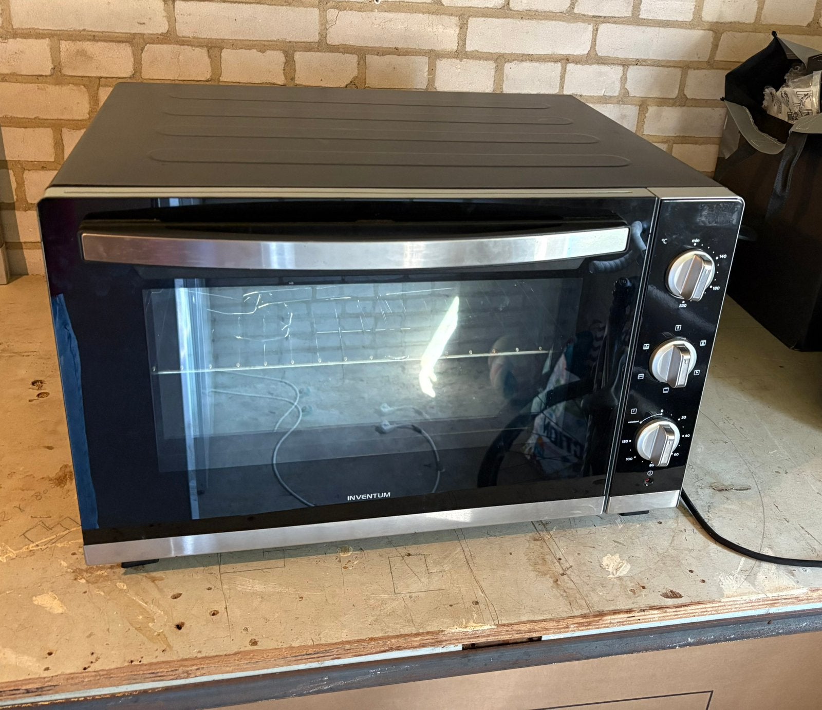 Inventum oven 60L, Ophalen, Zo goed als nieuw, 45 tot 60 cm, Minder dan 45 cm