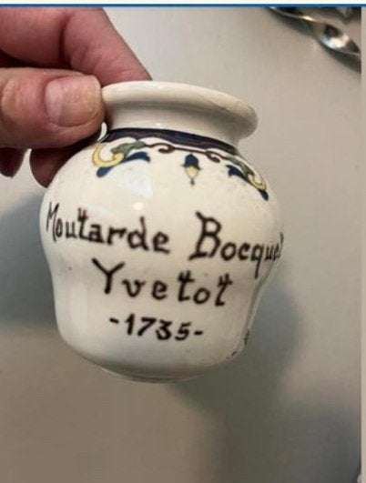 Oud frans mosterd potje, Antiek en Kunst, Ophalen of Verzenden
