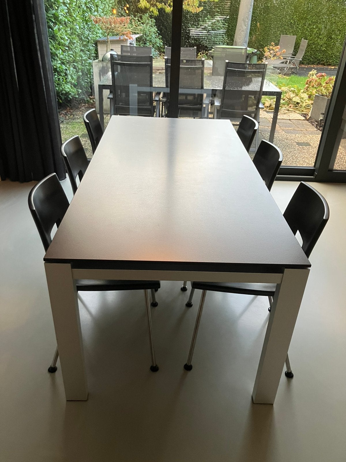 Eettafel Bree’s  new World met stoelen Tonon, Ophalen, Gebruikt, Modern, 4 tot 6 stoelen