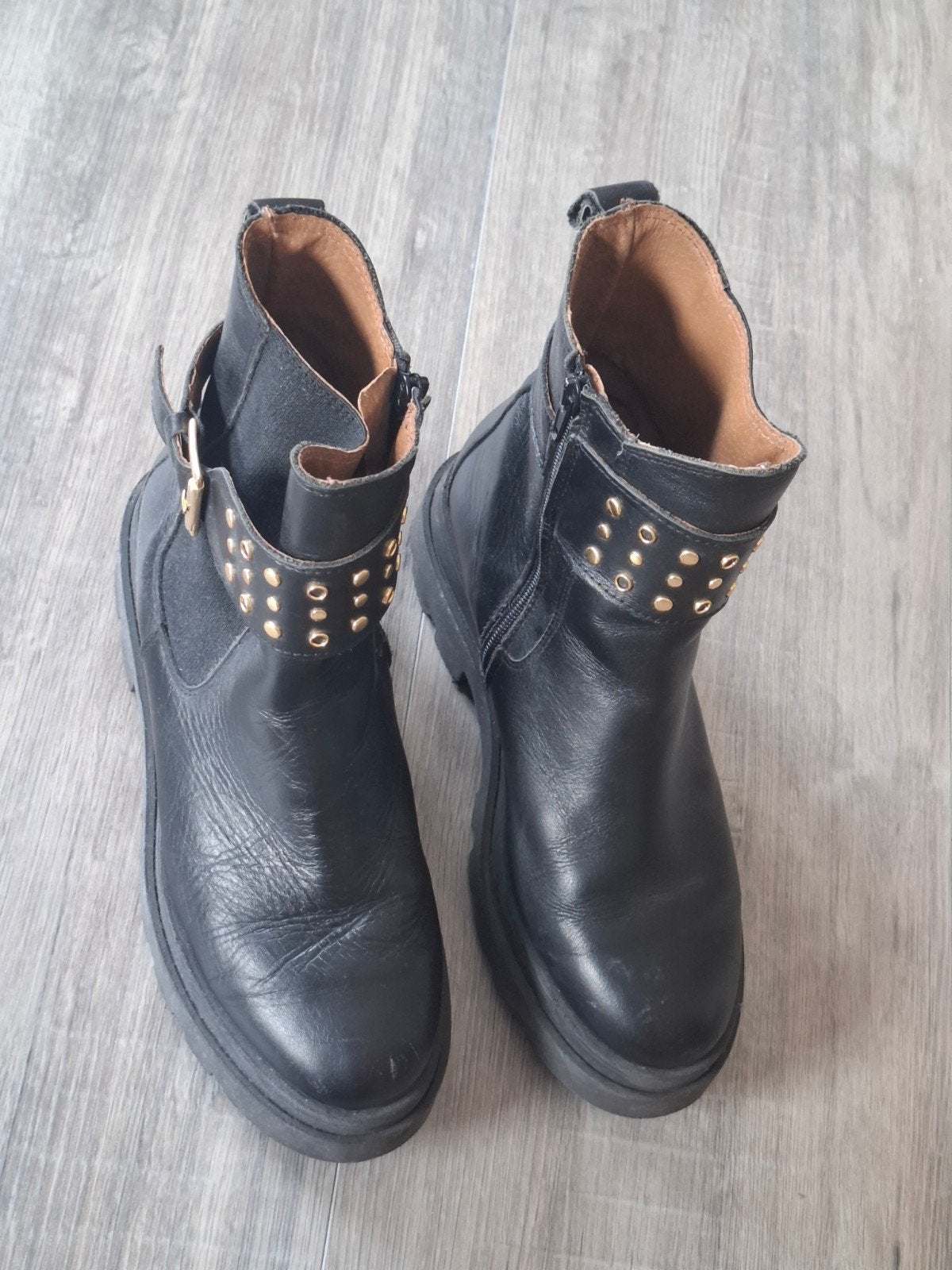 DWRS Enkellaarsjes Zwart met Studs - Maat 40, DWRS, Zwart, Lage of Enkellaarzen, Ophalen of Verzenden