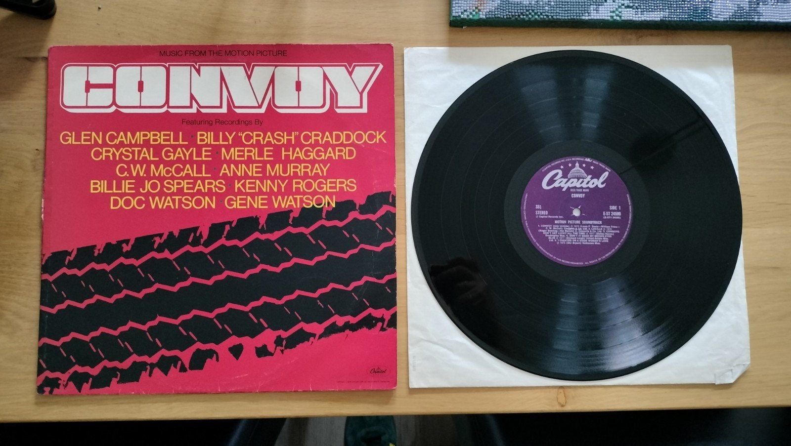 Convoy - Music from the Motion Picture LP (1978), Cd's en Dvd's, LP, Gebruikt, Overige genres, Ophalen of Verzenden