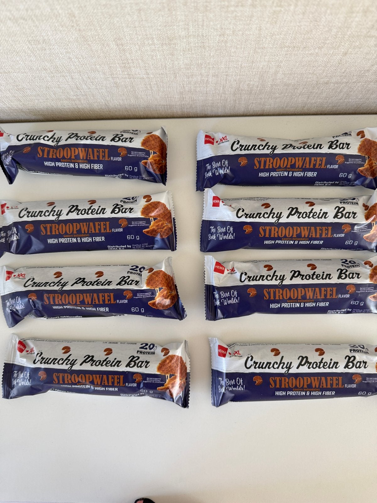 Xxl nutritionx hema protein bar stroopwafel, Diversen, Ophalen of Verzenden