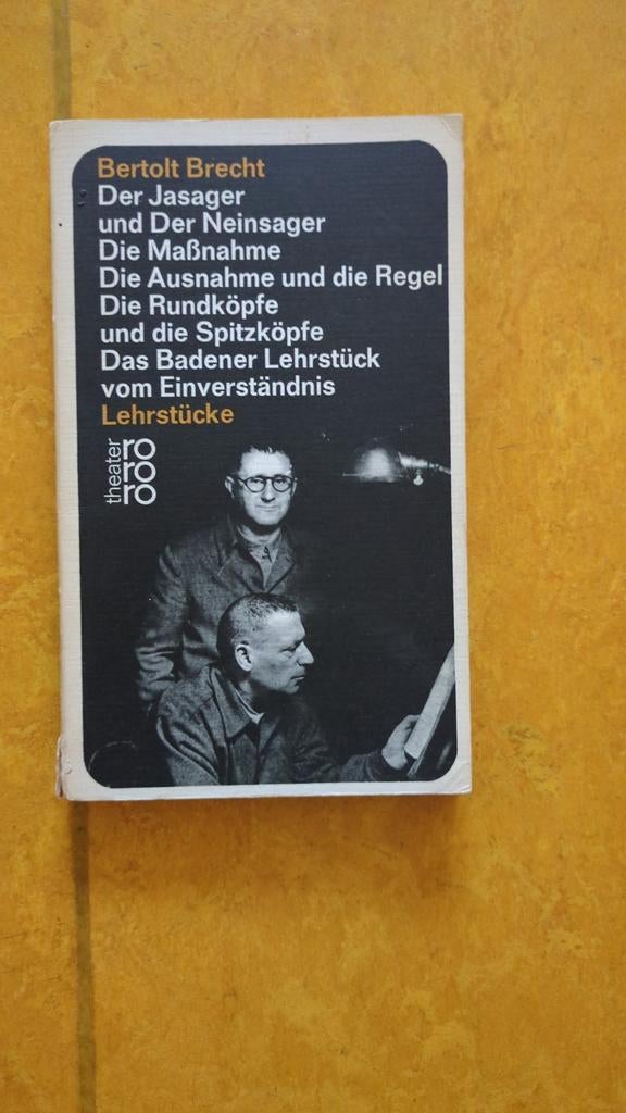 Bertolt Brecht - Lehrstücke (Theater RoRo), Ophalen of Verzenden, Gelezen, Bertolt Brecht, Europa overig