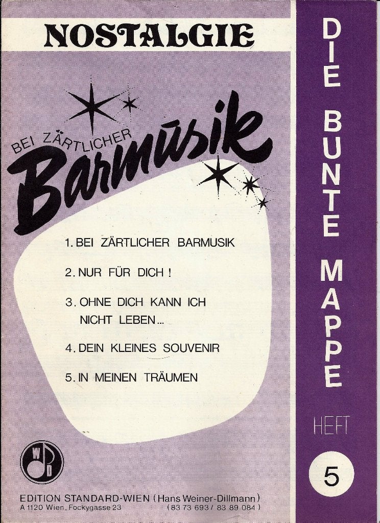 Bo6 bladmuziek nostalgie bij bar muziek schrift 5, Ophalen of Verzenden, Zo goed als nieuw, Artiest of Componist, Populair