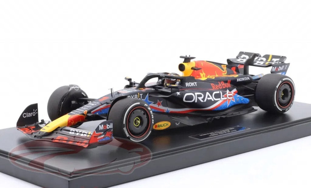 Minichamps 1:12 RB19 GP Austin 2023 Special Livery, Ophalen of Verzenden, Nieuw, Formule 1