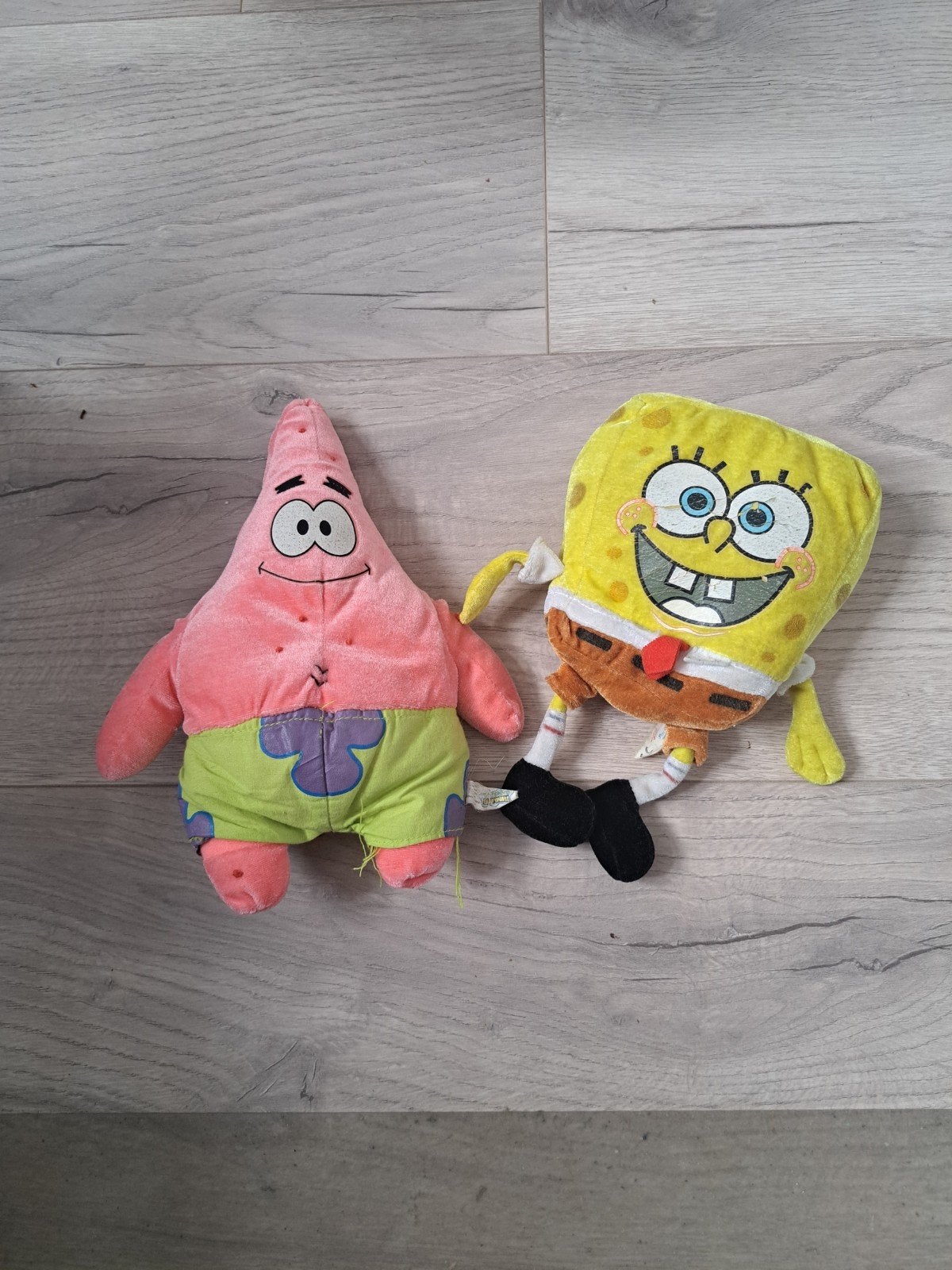 Spongebob en Patrick knuffels - Gebruikt, Kinderen en Baby's, Ophalen, Gebruikt, Overige merken, Overige karakters