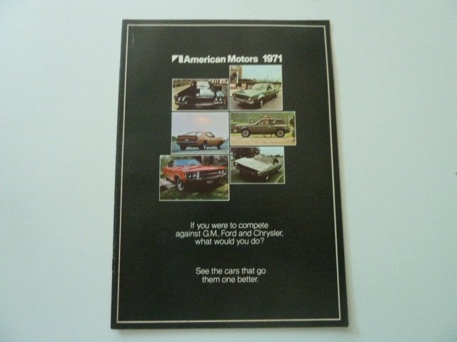 1971 AMC American Motors Full Line Brochure USA, Ophalen of Verzenden, Gelezen, Overige merken