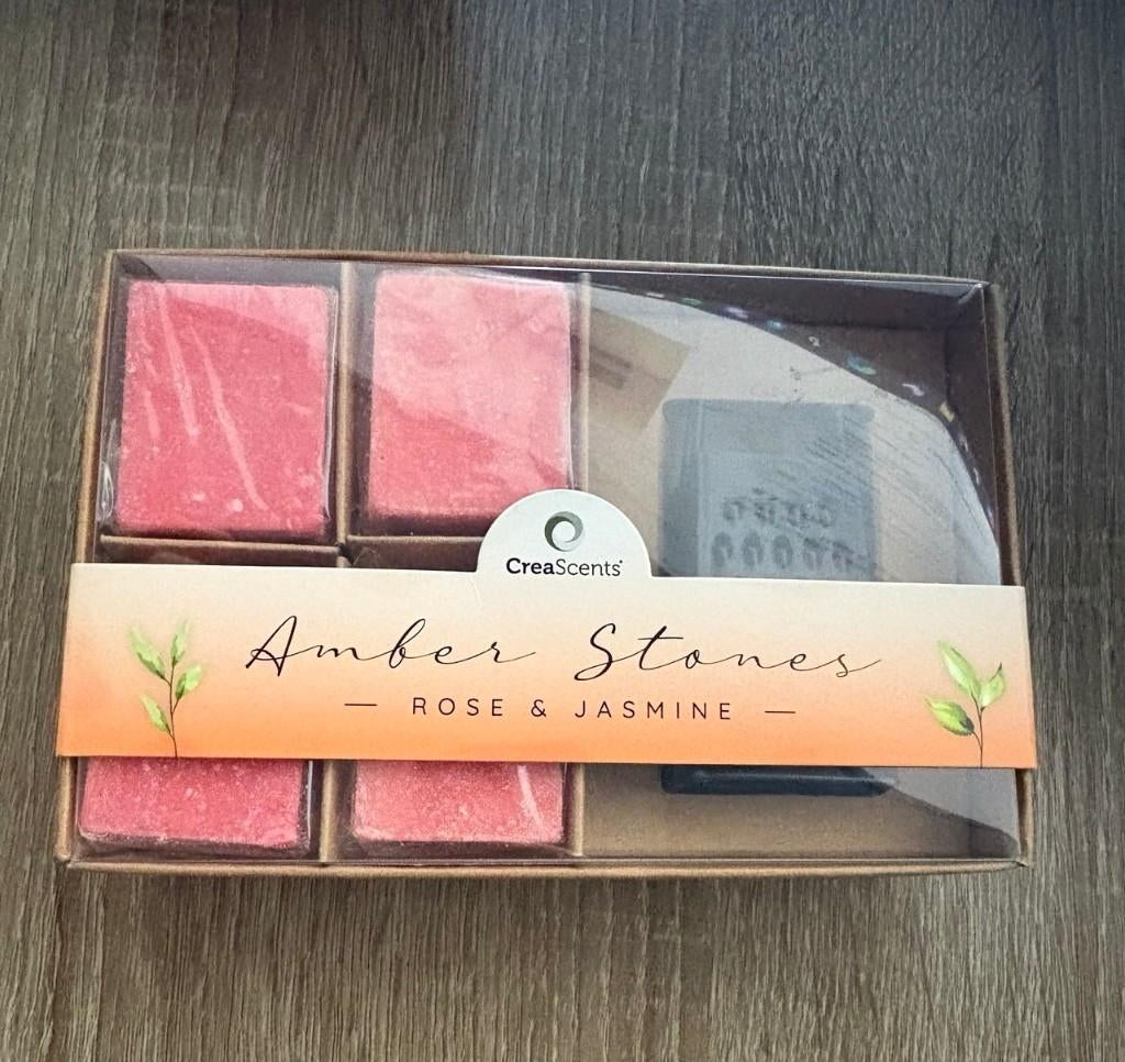 CreaScents Amber Stones Cadeauset - Rose & Jasmine, Ophalen of Verzenden, Nieuw, Rood
